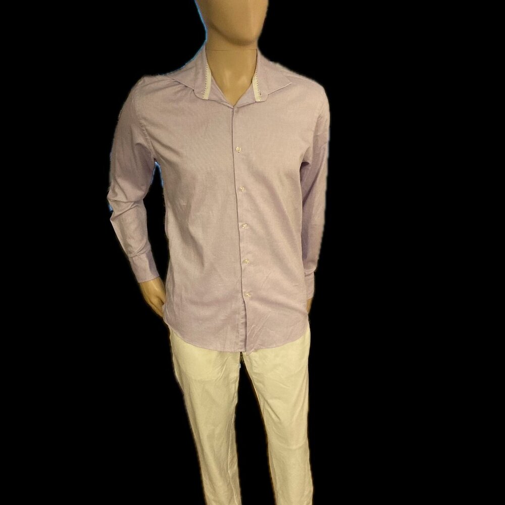 Purple Collared Shirt Peter Jackson Australia Size 42 2ply Egyptian Cotton